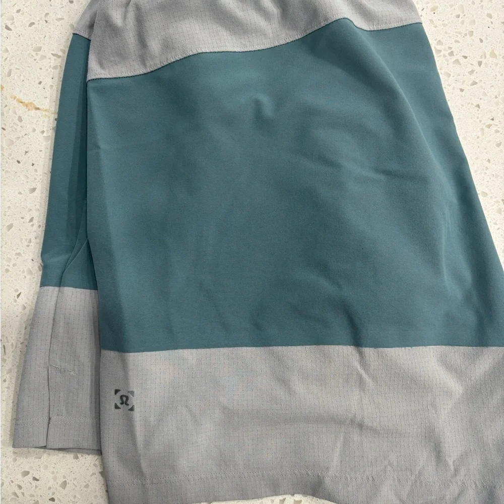 lululemon athletica Teal and blue Swim Trunks. 5” inseam. XL - Picture 3 of 4